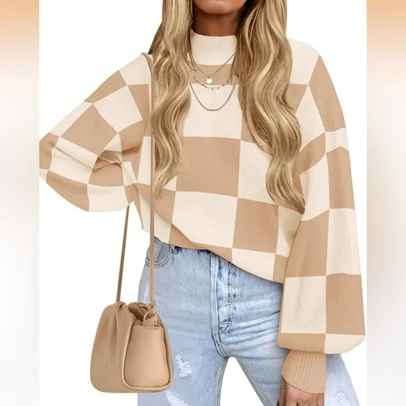 Zesica XL Loose Mockneck Sweater - Picture 1 of 5